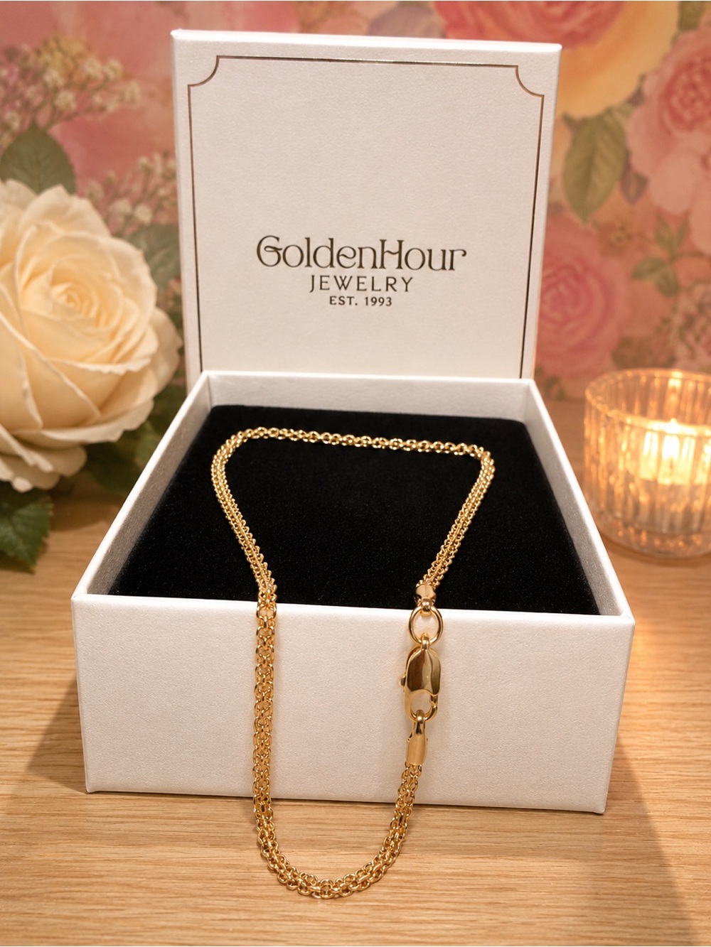 Golden Hour Gold Anklet